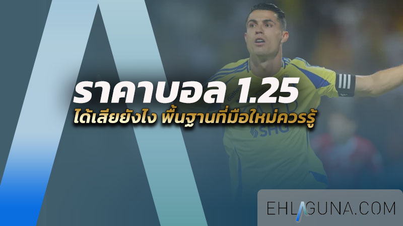 ราคาบอล 1.25 คือ อะไร ได้เสียยังไงบ้าง เรื่องพื้นฐานที่มือใหม่ควรรู้