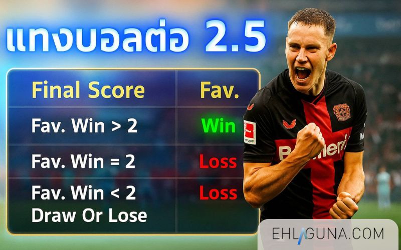 ราคาบอล 2.5 สูงต่ำ คืออะไร